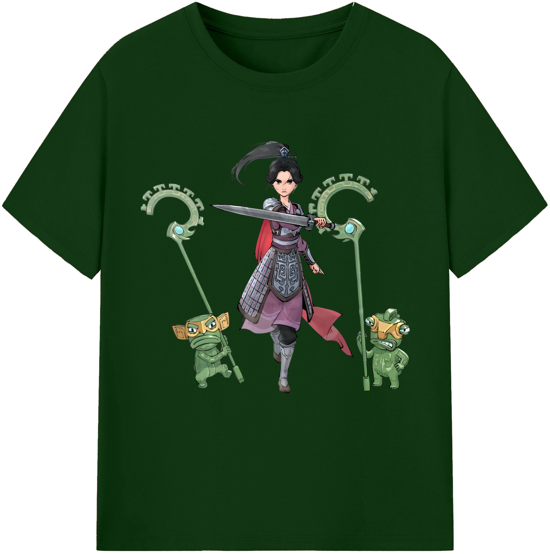 （画像用） Ne Zha 2 ナタ 魔童の大暴れ 綿100％半袖Tシャツ（フロントプリント）